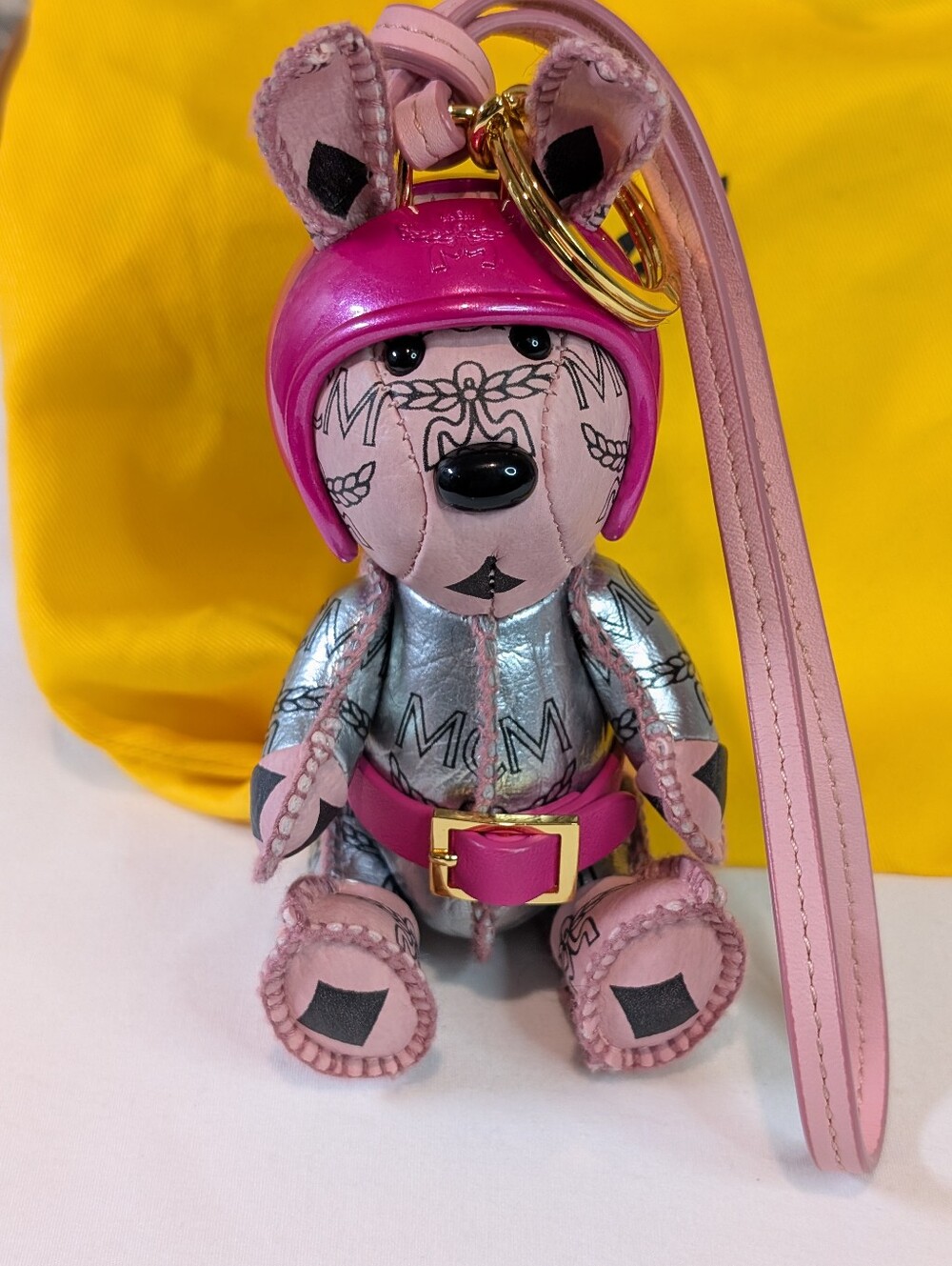MCM Aren Space Rabbit Charm In Visetos - Picture 2 of 8